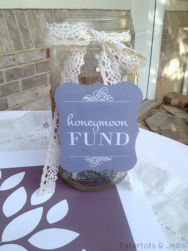 Honeymoon Fund Sign