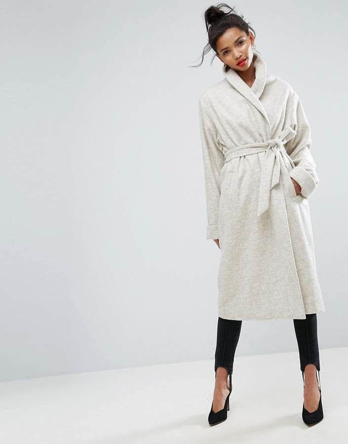 ASOS Shawl Collar Belted Coat