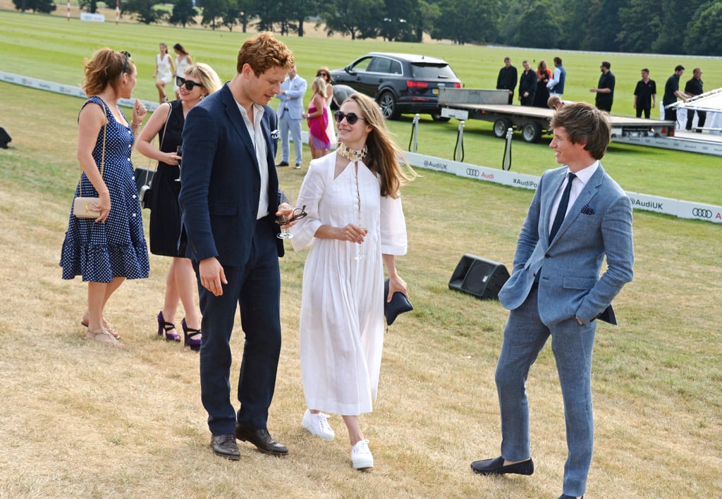 James Norton, Hannah Bagshawe, and Eddie Redmayne