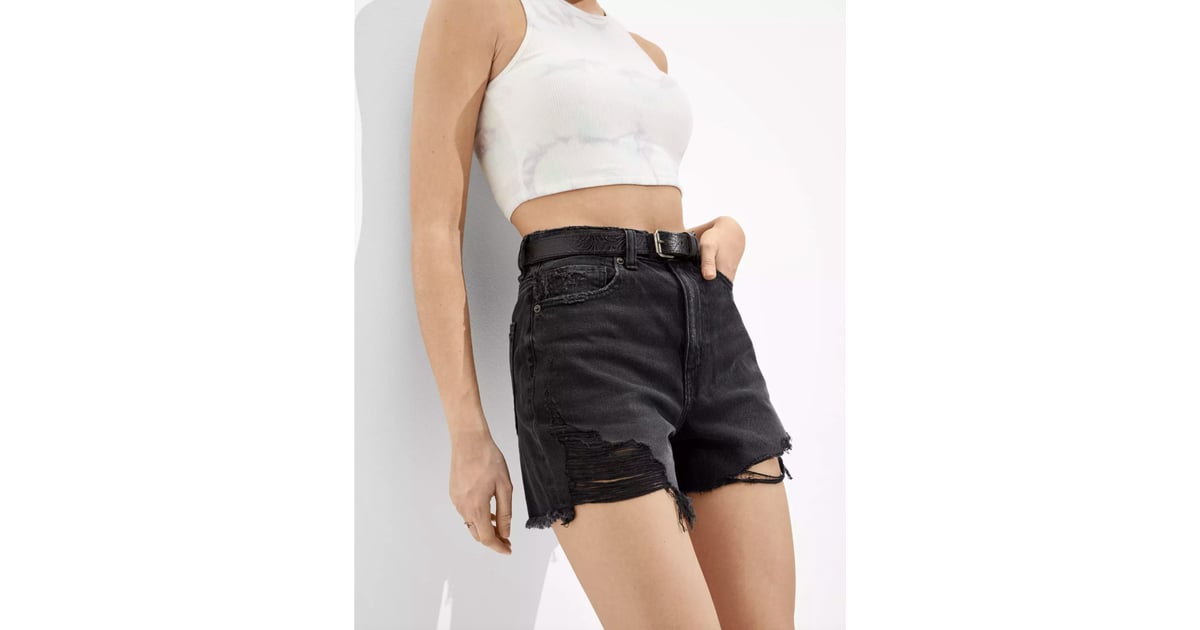 Highest Waist Denim Mom Shorts 