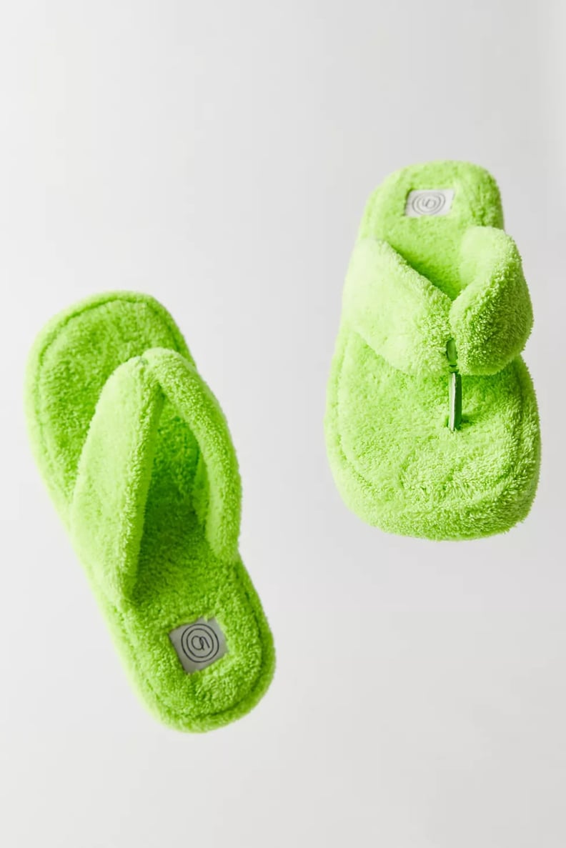 Comfy Sandals: Urban Outfitters Puffy Terrycloth Thong Sandal