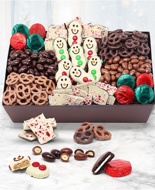 Chocolate Covered Company Snowman Chocolate Gift Basket