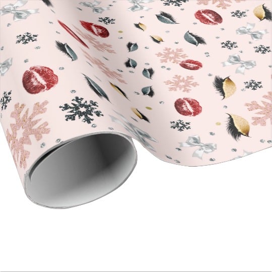 Makeup Christmas Wrapping Paper