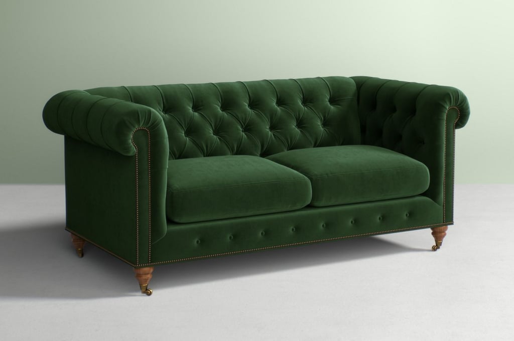 A Stand-Out Couch: Lyre Chesterfield Two-Cushion Sofa