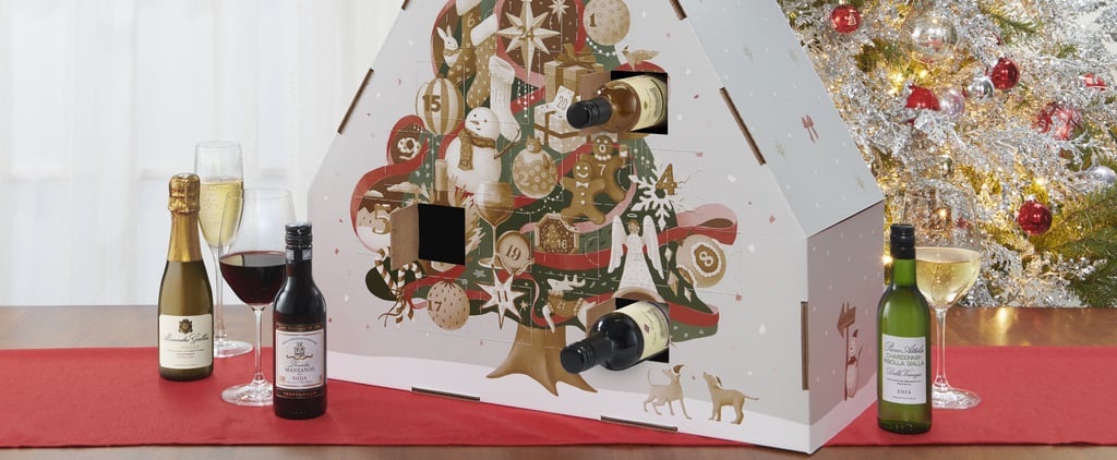 Wine Advent Calendar Shaped Like a Christmas Tree