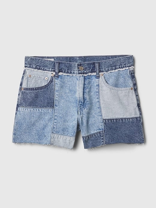 Gap 4" Low Rise Stride Patchwork Denim Shorts