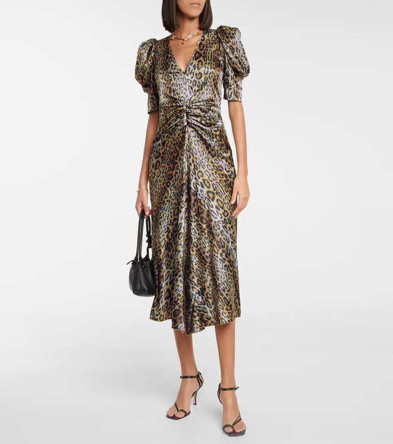 A Leopard Dress: Rotate Birger Christensen Sierina Leopard-print Midi Dress