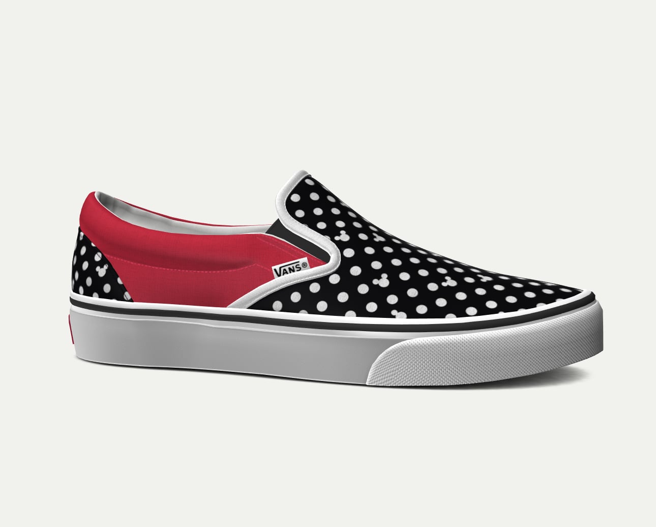 mickey mouse vans slip on