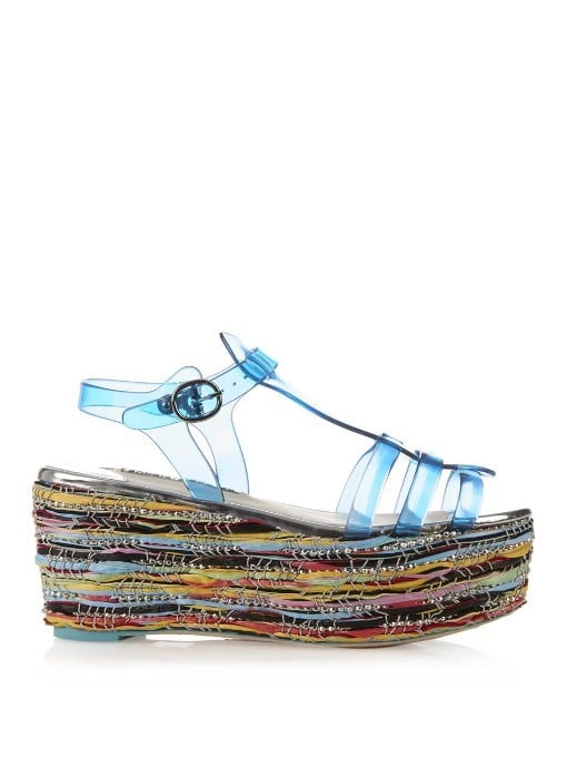 Sophia Webster Suki Jelly Platform Sandals ($418)