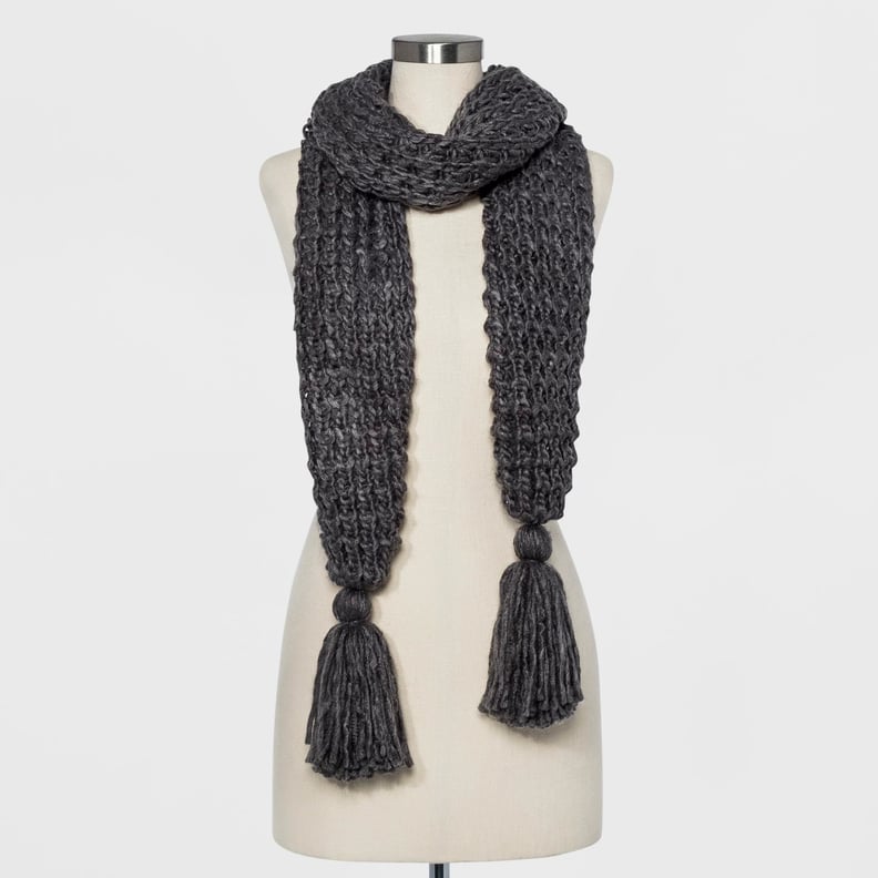Women's Chunky Oblong With Tassels Scarf