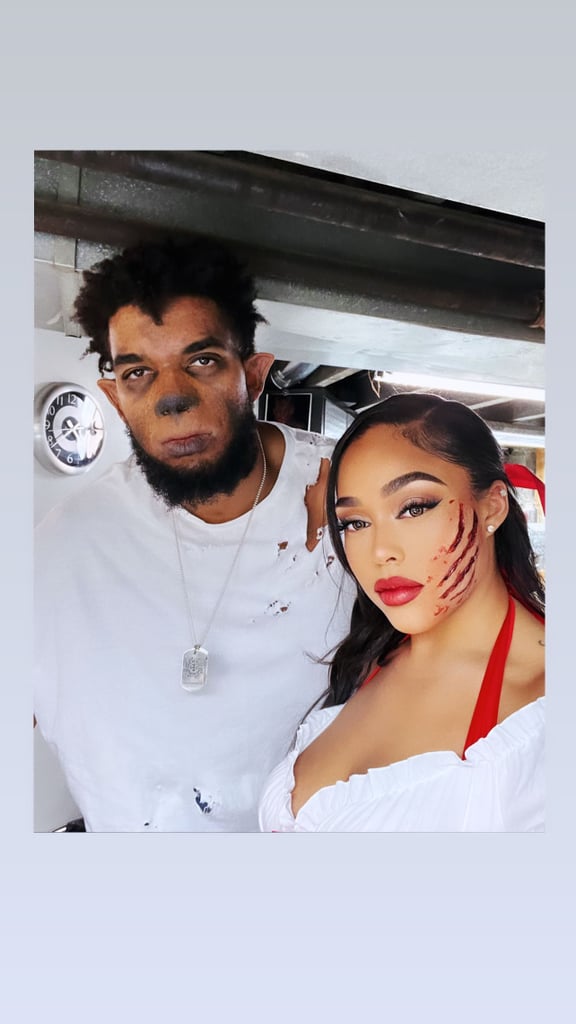 Jordyn Woods and Karl-Anthony Towns Halloween Costume 2021