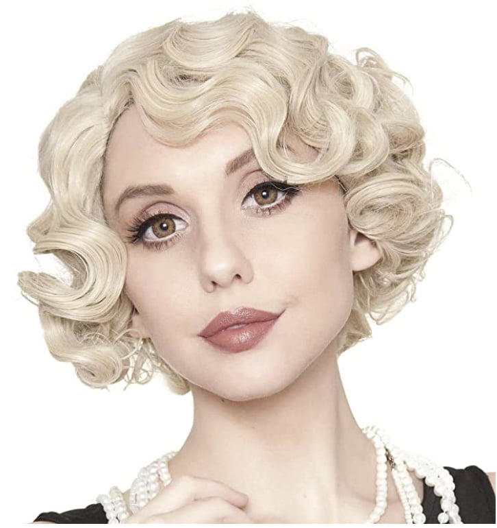 Kaneles Short Blonde Curly Wig Finger Wave