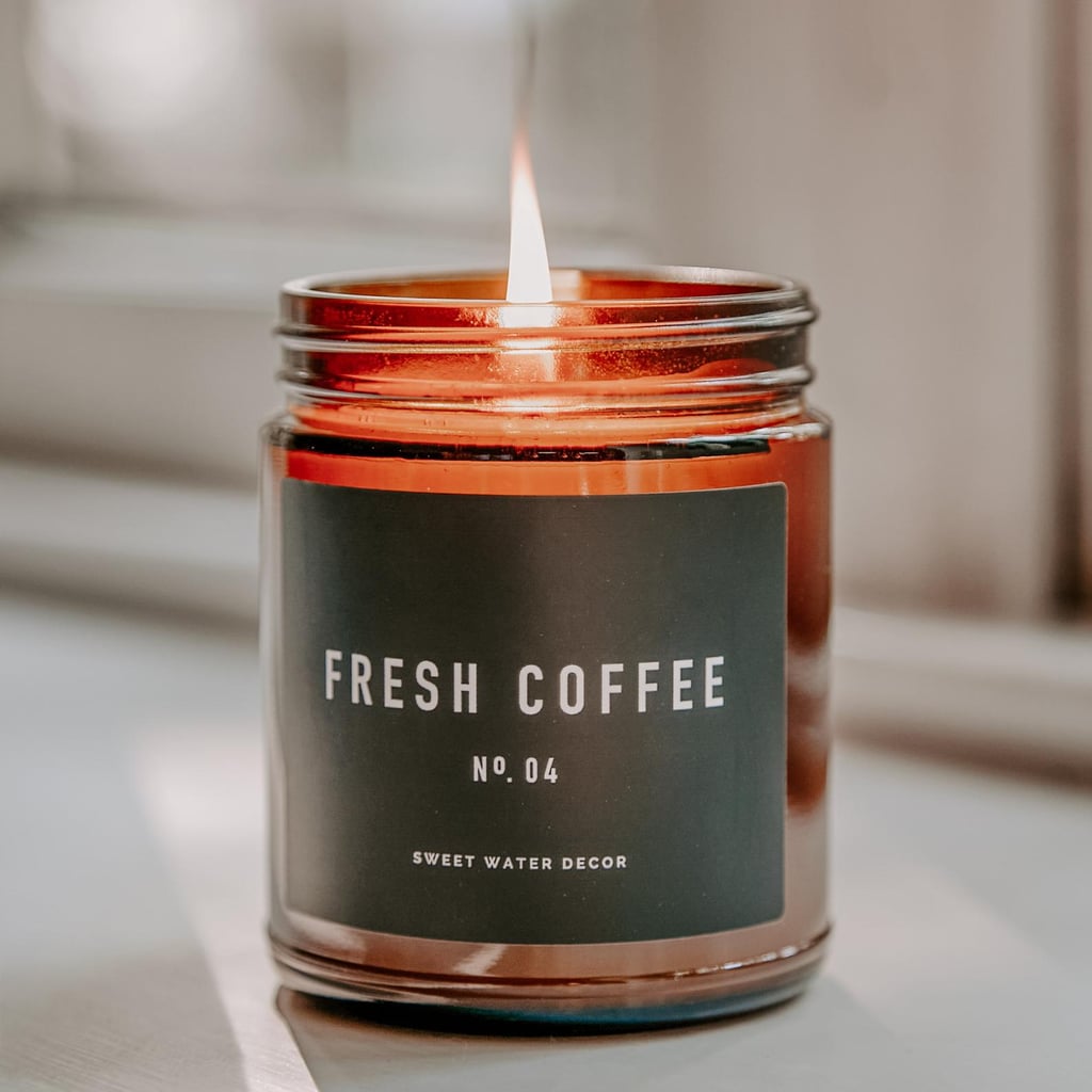 Fresh Coffee Soy Wax Candle Amber Jar Candle