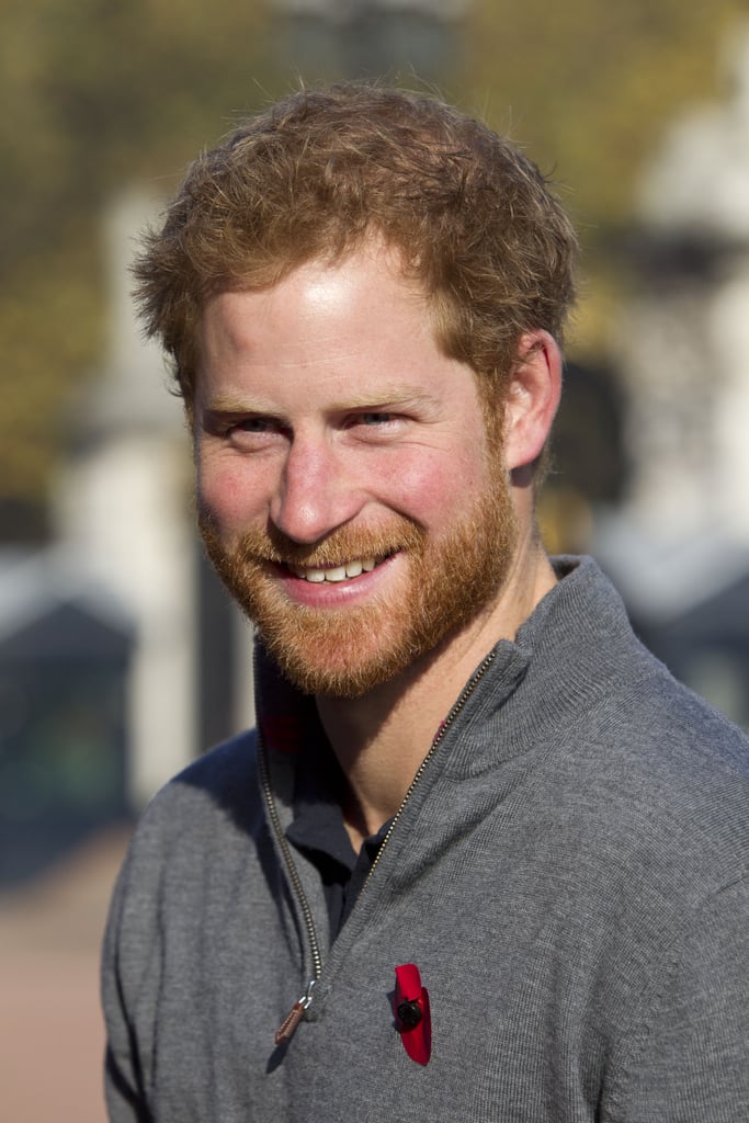 Prince Harry Meets Veterans From the Walk of Britain