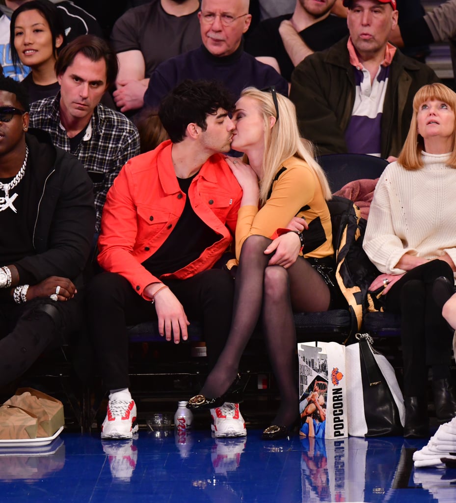 Joe Jonas and Sophie Turner at Basketball Game March 2019