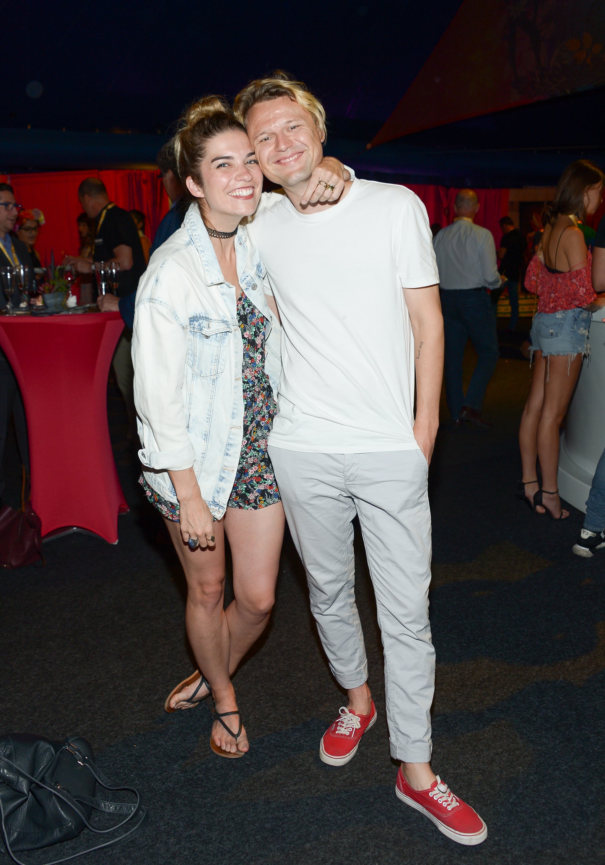 TORONTO, ON - JULY 28:  Annie Murphy and Menno Versteeg attends the opening of Cirque Du Soleil's
