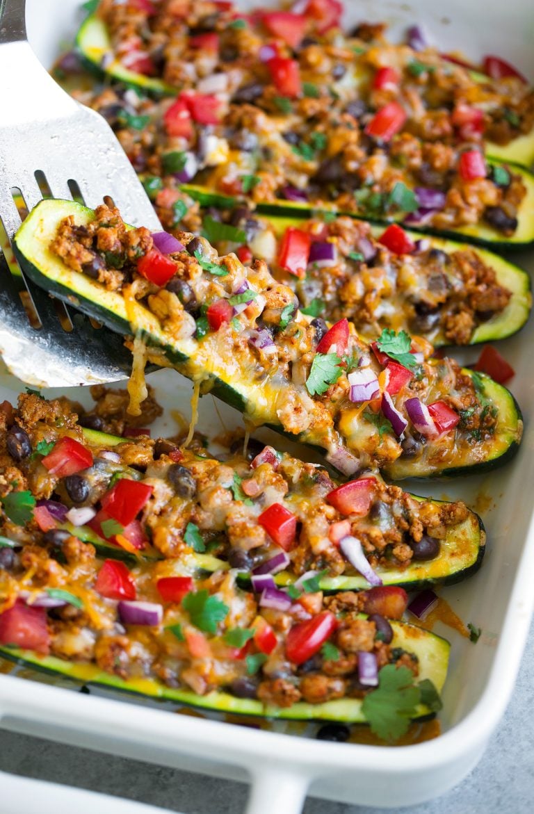 Taco Zucchini Boats