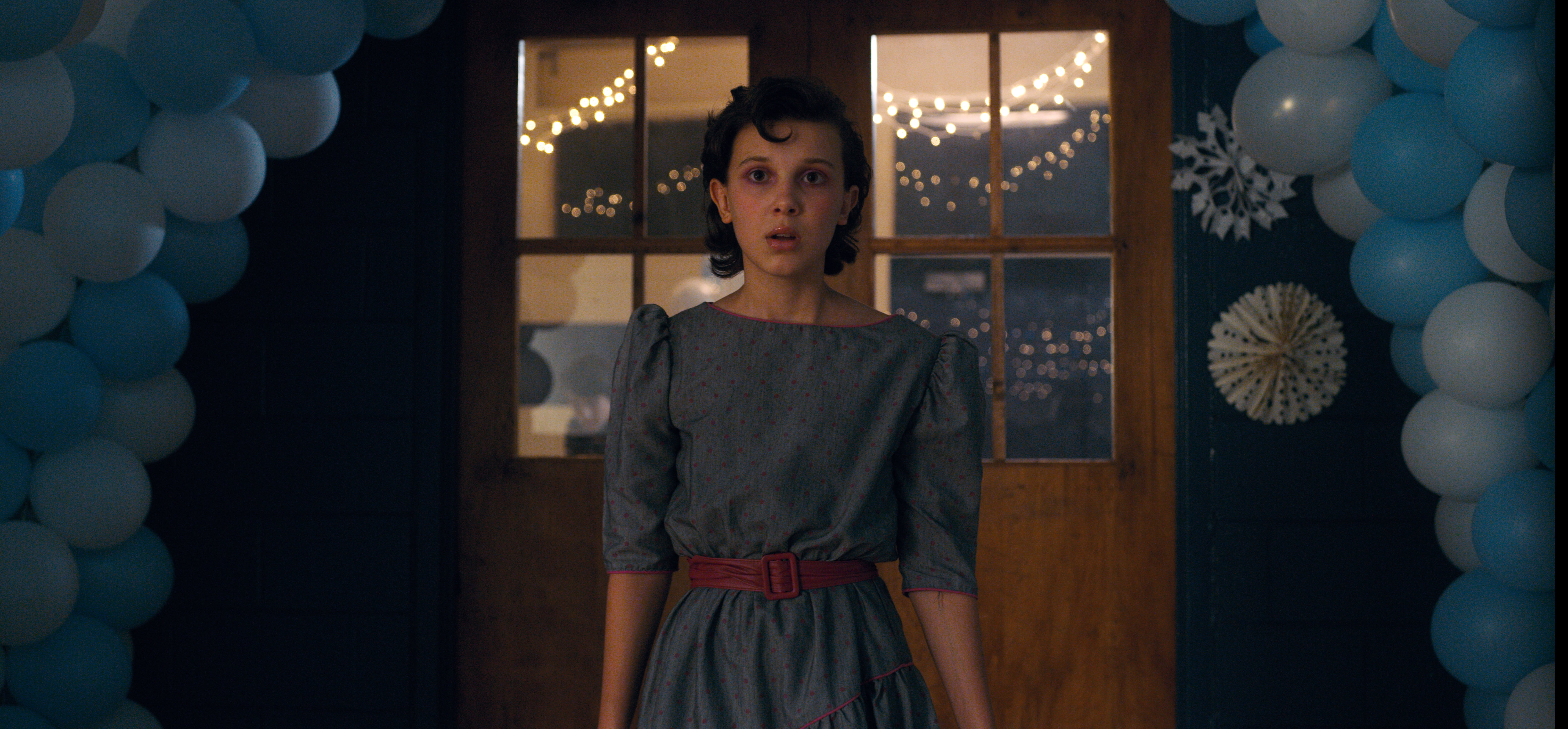 The flowery billabong top worn by Eleven (Millie Bobby Brown) in the series Stranger  Things (Season 4 Episode 9)