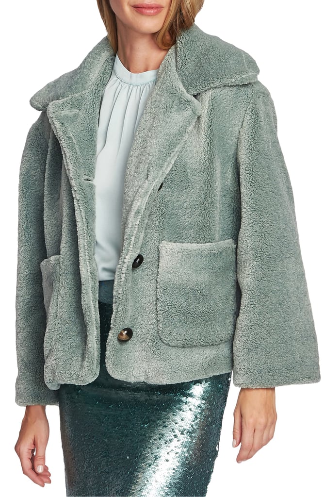 Vince Camuto Crop Faux Fur Jacket