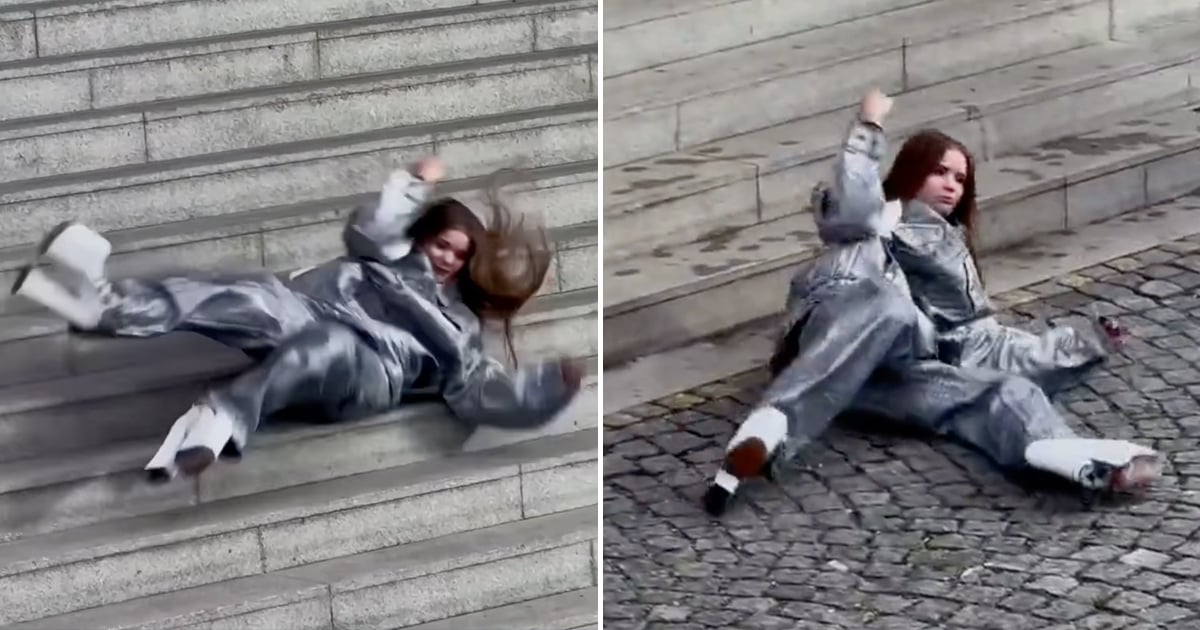 Marc Jacobs Model Falls Down Stairs For XL Sack Bag Campaign