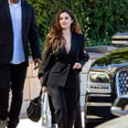 Selena Gomez Ditched Her Shirt in This Plunging Black Suit That Means Business