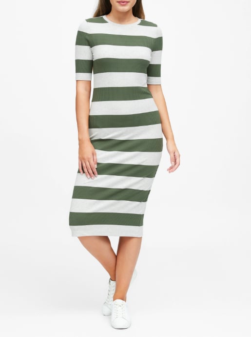 Stripe Midi T-Shirt Dress