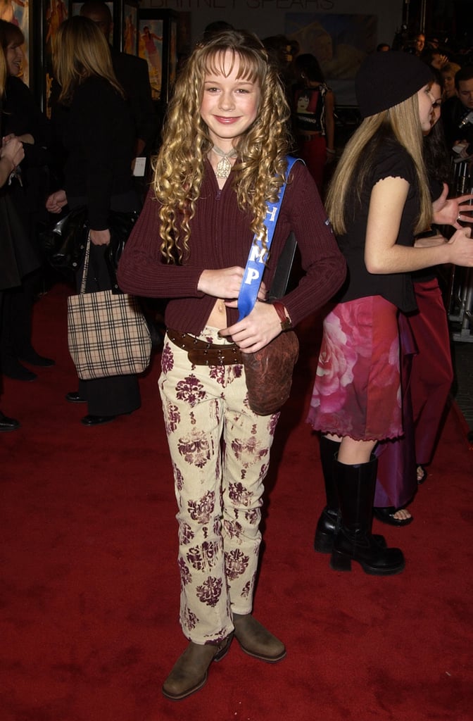 A young Brie Larson went with the flower-power look.