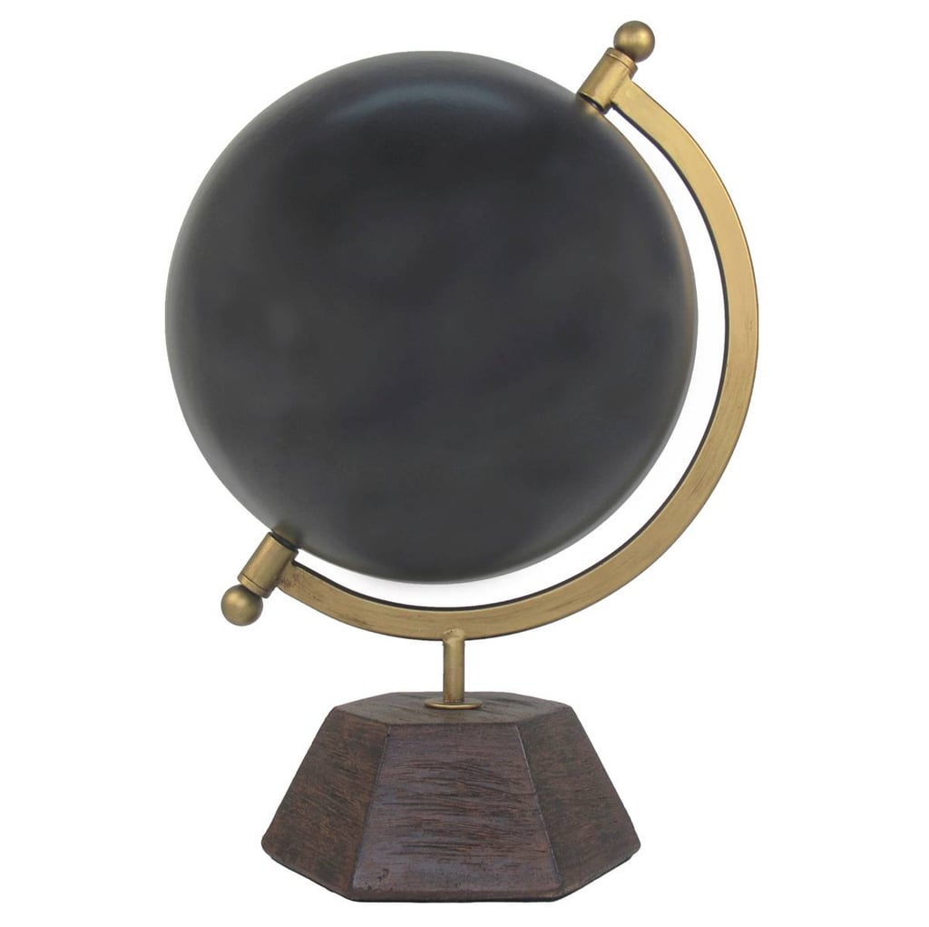Threshold Decorative Globe With Cement Base — Black
