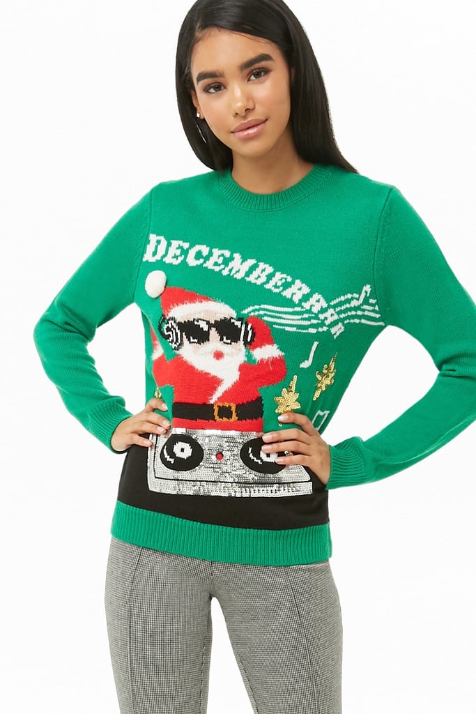 DJ Santa Graphic Sweater