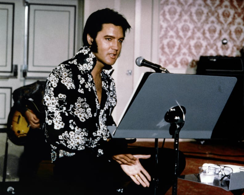 American singer and actor Elvis Presley on the set of Elvis: That's the Way It Is, directed by Denis Sanders. (Photo by Sunset Boulevard/Corbis via Getty Images)