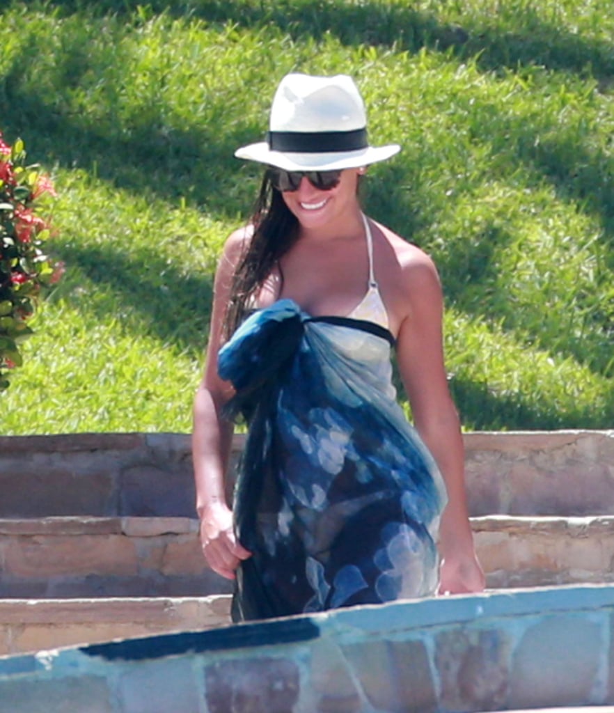 Lea Michele Surfing in Mexico