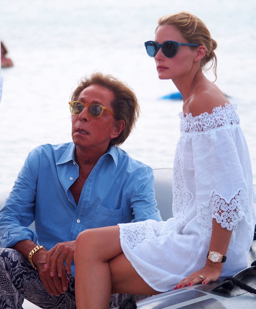 Olivia looked superstylish as she headed out into the ocean on a boat.