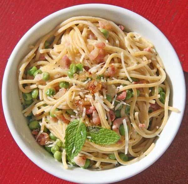 Lightened-Up Spaghetti Carbonara