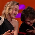 Timothée Chalamet Can't Contain His Laughter at Saoirse Ronan's Adorable Shrek Impression