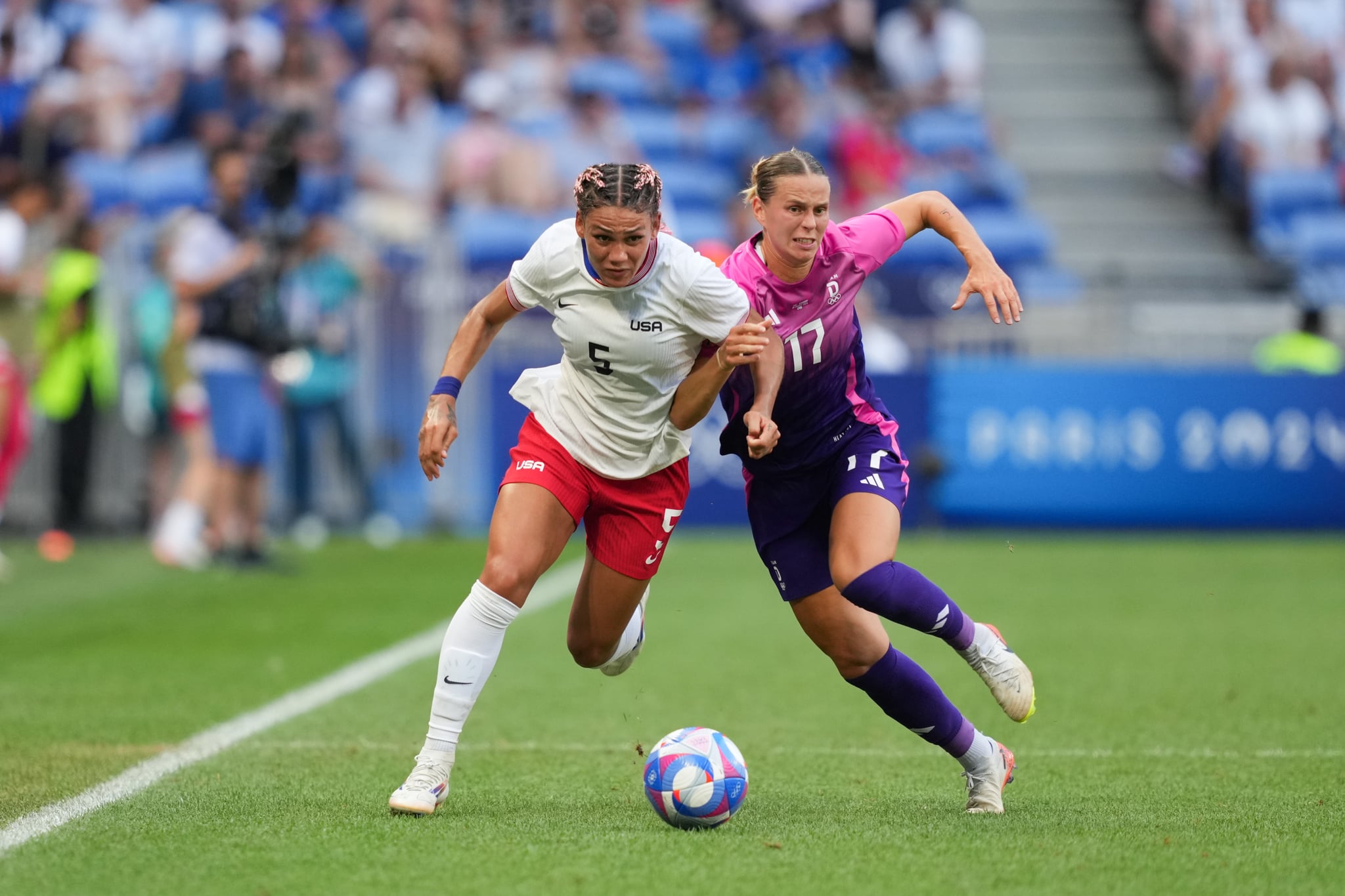 Women's soccer match during the Olympic Games Paris 2024