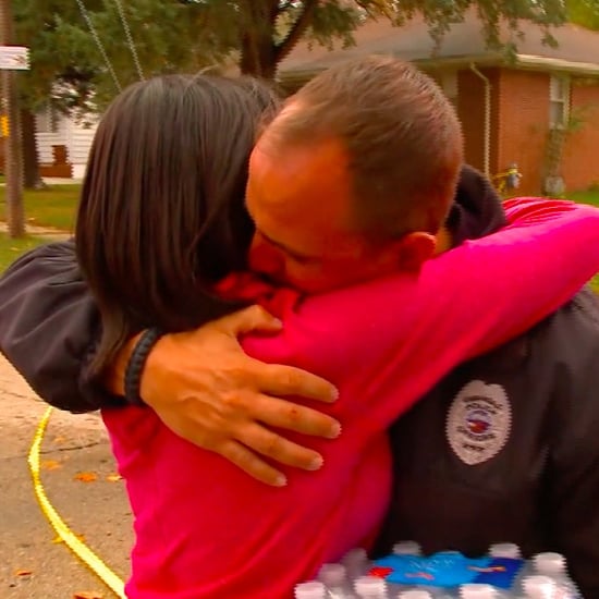 Video of Woman Hugging Police Officer in Iowa