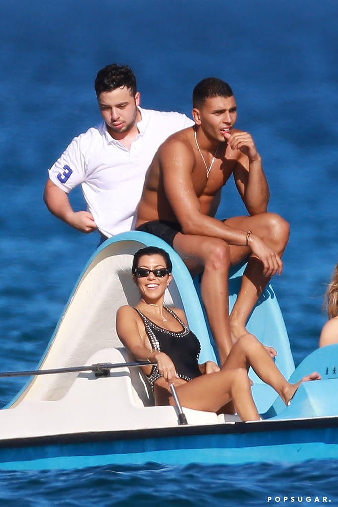Kourtney Kardashian and Younes Bendjima in St. Tropez 2017