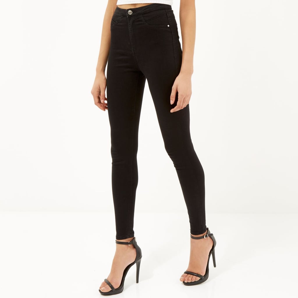 River Island Black high waisted Molly jeggings ($80)