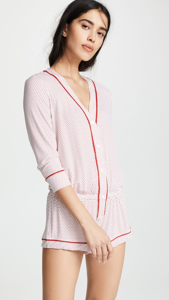 Eberjey Geo Dots Long Sleeve Teddy