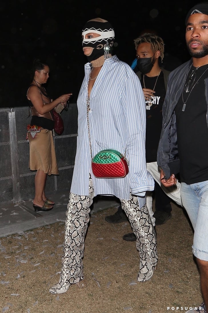 Rihanna Wearing Gucci Mask at Coachella 2018