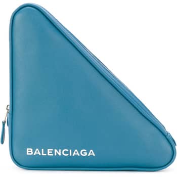 Balenciaga yellow hot sale triangle clutch