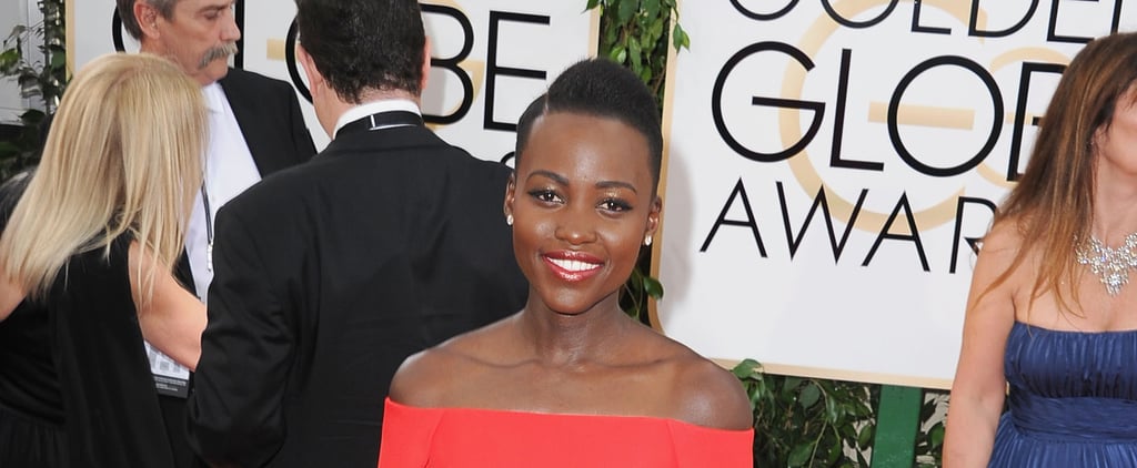Lupita Nyong'o Hair and Makeup at Golden Globes 2014