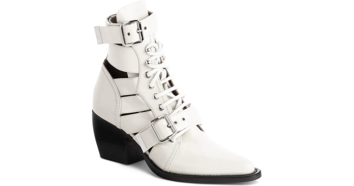 Chloé Rylee Caged Pointy Toe Boot | Tracee Ellis Ross's White Boots ...