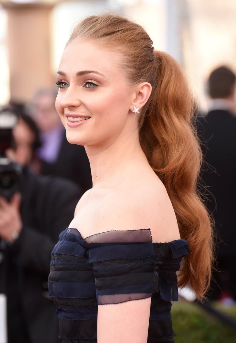 Sophie Turner With Copper Hair in 2016