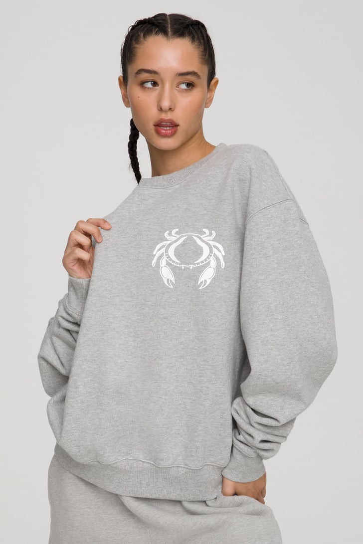 Good American Zodiac Boyfriend Sweatshirt Storm Reid Wears Her
