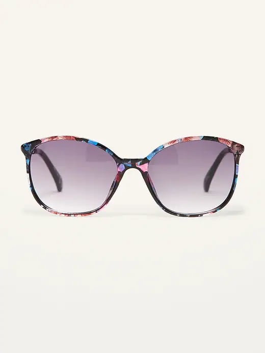 Old Navy Multi-Color Marbled Square-Frame Sunglasses