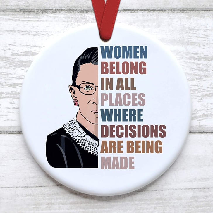 Ruth Bader Ginsburg Christmas Tree Ornament RBG Christmas Ornaments