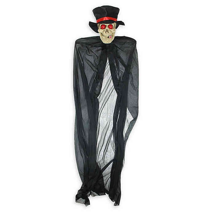 Northlight Skull Reaper Halloween Decoration in Black