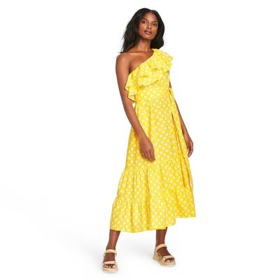 Lisa Marie Fernandez For Target Women's Polka Dot One Shoulder Dress