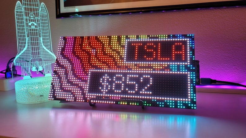 LED Pixels Live Stocks Ticker